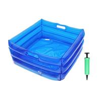 Pediluvio per piscina gonfiabile - Pediluvio portatile Scaletta d'ingresso per Lavaggio dei piedi per piscina | Adatto per interni ed esterni, campeggio, spiaggia, casa, comfort puli