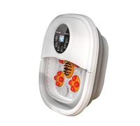 Pediluvio pieghevole con riscaldatore, massaggiatore per piedi Spa, massaggio automatico, vasca da bagno per bagnoschiuma, nodi per massaggio lenitivo, pedicure e massaggio alle caviglie, uso