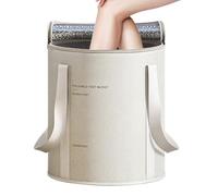 Pediluvio pieghevole - Secchio spa portatile | Vasca da bagno pieghevole per i piedi - Bacinella impermeabile in PVC e alluminio con base antiscivolo, 32x32x37 cm, 475 g | Ideale per la casa, i viaggi