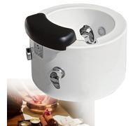 Pediluvio rotondo riscaldato spa lampada colorata attrezzature per salone profondo con vasca da massaggio Lavello pedicure acrilico utilizzato in saloni di bellezza e saloni di bellezza