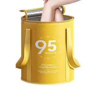 Pediluvio, Vasca Pieghevole Portatile per Pedicure, Contenitore Impermeabile Con Base Antiscivolo Per SPA Viaggio Doccia Circolazione Pulizia Casa