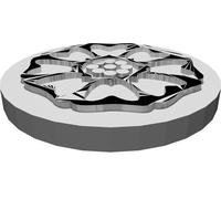 Pedina Loto Bianco per Gioco Pai-Sho Avatar Stampata 3D Pezzo Decorativo