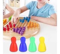 Pedine Scacchi Colorate, Pedoni da Gioco di Alta Qualità, Set da 32 Pezzi | Materiale resistente, ideale per tutti i giochi da tavolo, perfetto per il divertimento indoor e outdoor, versatile per i