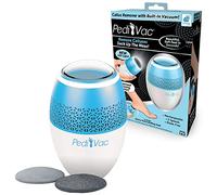 PediVac Rimozione calli elettrica con aspirapolvere integrato che aspira la rasatura, rimuove delicatamente calli e pelle secca in pochi secondi, senza disordine, gira a 2000 giri/min, luce LED, 2