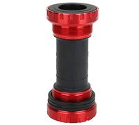 Pedivella con supporto inferiore BB91 in plastica di nylon integrato, cuscinetto per pedivella di mountain bike, supporto inferiore a pressione per biciclette da strada e, acce (Rossa)