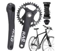 Pedivella Per Bici Da Strada - 170 mm Pedivella Cava Integrata Scatto Fisso,Per Ciclismo Montagna e Tragitto Città con Movimento Centrale Lega di Alluminio