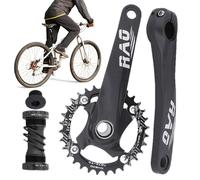 Pedivella per Bicicletta - 170 mm Pedivella Cava Integrata Scatto Fisso - Per Ciclismo Montagna e Tragitto Città con Movimento Centrale Lega di Alluminio