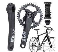 Pedivella per Bicicletta | 170 mm Pedivella Cava Integrata Scatto Fisso - Per Ciclismo Montagna e Tragitto Città con Movimento Centrale Lega di Alluminio