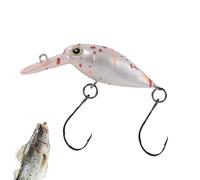 Pedivella per pesci - Esche Artificiali Realistiche Con Ganci,Esche da Nuoto Galleggianti, Esche Minnow Per Pesce Gatto Crappie Trota Brioperca