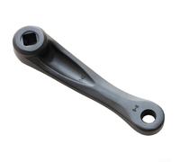 Pedivella sinistra 140 mm 152 mm in lega di alluminio rombico foro del movimento centrale adatto per applicazioni con pedale filettato da 14 mm (140 mm)