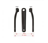 Pedivelle E-Bike Bosch Gen4 160mm Alluminio Nero ISIS Drive