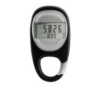 Pedometro 3D con clip e cordino, contapassi digitale portatile per camminare, correre e sport all'aria aperta, monitoraggio accurato delle calorie e della distanza, ideale per uomini, donne e bambini