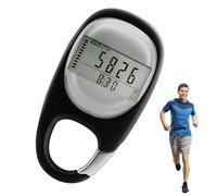 Pedometro 3D, contapassi con clip, orologio per anziani, contapassi senza app e telefono cellulare, per camminare, correre, sport, per bambini, uomini e donne