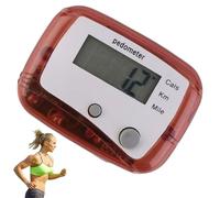 Pedometro da passeggio - 1,85 pollici Digital Step Counter | ABS LCD Pedometro | Clip multifunzione per fitness, esercizio, viaggi e attività quotidiane per uomini, donne e bambini