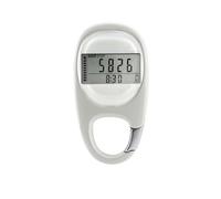 Pedometro Da Passeggio Con Display Digitale 3D, Monitoraggio Accurato Allenamento, Contapassi, Attrezzatura For La Corsa All'aperto Lettura Accurata(White)