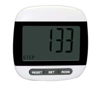 Pedometro facile da camminare: passo semplice, contatore di esercizi con clip | Il grande display LCD misura passi, calorie, distanza con clip per cintura, batteria AG10 per anziani, esercizi