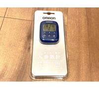 Pedometro OMRON blu HJ-325-B con cinturino anticaduta e clip per cinturino