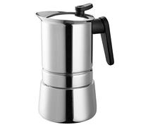 Pedrini 02CF039 Caffettiera Induzione, Acciaio Inossidabile, Steel Moka, 10 tazze