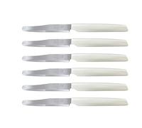 Set 6 coltelli bianchi Active