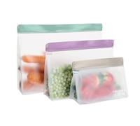 Pedrini 04GD259-6 Set 3 buste per alimenti riutilizzabili con chiusura ermetica