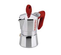 Caffettiera Pedrini Brillant Modello Kaffettiera Manico Rosso fino a 6 Tazze