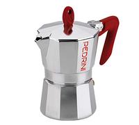 Caffettiera pedrini manico rosso
