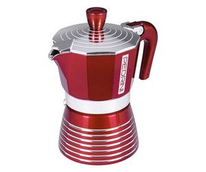 Pedrini Caffettiera Alluminio 1 Tazza INFINITY Rosso 02CF113