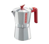 Pedrini Caffettiera Ecomoka, moka 6 tazze, alluminio riciclato certificato