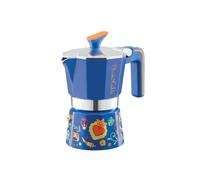 Pedrini Caffettiera Frida Kahlo, moka 2 tazze, blu