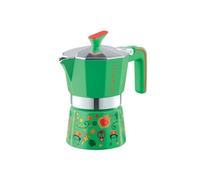 Pedrini Caffettiera Frida Kahlo, moka 3 tazze, verde