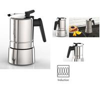 PEDRINI CAFFETTIERA STEEL ACCIAIO INOX 18/10 INDUZIONE MOKA 2 4 6 10 TZ 8 2023