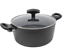 Pedrini Casseruola Maori da 20 cm con coperchio e doppio manico ergonomico