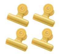 Pedrini, clip chiudisacchetto, set 4 pezzi, colore giallo
