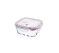 PEDRINI Contenitore ermetico per alimenti in vetro con coperchio quadrato 800 ml