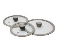 Pedrini coperchio in vetro con guarnizione in silicone, 28 cm Pedrini