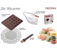 Pedrini Dolci Set Dolci Macarons, Plastica, Bianco Marrone, 260x260x80 cm