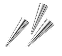 Pedrini Forme per cannoncini mignon 8,5 cm, 3 pezzi, acciaio inox