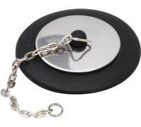 Pedrini Gadget Tappo per Lavello, Acciaio Inossidabile, Nero