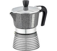 Pedrini Infinity Caffettiera Alluminio 3 tazze, glitterata colore antracite