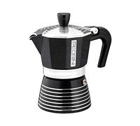 Pedrini Infinity Caffettiera Alluminio1 tazza, glitterata colore antracite
