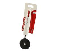 Pedrini Lillo Tagliapizza con Rotella, Nylon, Bianco/Acciaio, 245 x 65 x 26 mm, 1 Pezzo