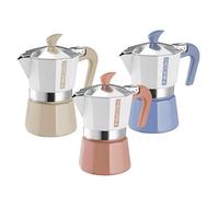 Pedrini Macchinetta Caffè Caffettiera My Moka Color 3 Tazze 3 Colori