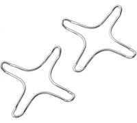 Bialetti 0800002 - Set di 3 guarnizioni e 1 portafiltro per modello a 2 tazze, Bianco/Argento