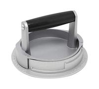 Pedrini Stampo Hamburger Regolabile per 3 DOSI 110 150 220 G in Alluminio, Metal, Argento, Unica