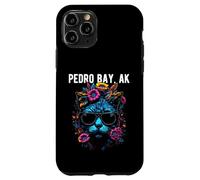 Pedro Bay - Gatto dell'Alaska con occhiali da sole e fiori Custodia per iPhone 11 Pro