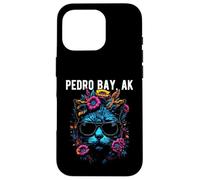 Pedro Bay - Gatto dell'Alaska con occhiali da sole e fiori Custodia per iPhone 16 Pro
