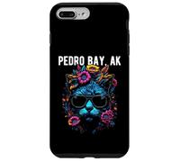 Pedro Bay - Gatto dell'Alaska con occhiali da sole e fiori Custodia per iPhone 7 Plus/8 Plus
