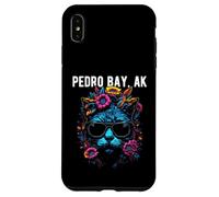 Pedro Bay - Gatto dell'Alaska con occhiali da sole e fiori Custodia per iPhone XS Max