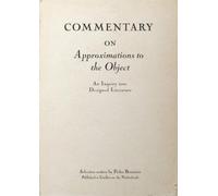 Pedro Bernstein Commentary on Approximations to the Object (Copertina rigida)