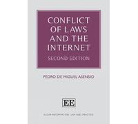 Pedro De Miguel Asensio Conflict of Laws and the Internet (Copertina rigida)